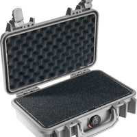 Pelican 1170 Protector Case Silver open with foam