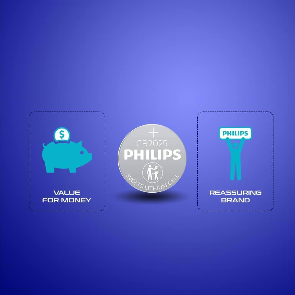 PHILIPS LITHIUM COIN CELL (CR2025) - 3V - NeonSales {{ shop.shopifyCountryName }}