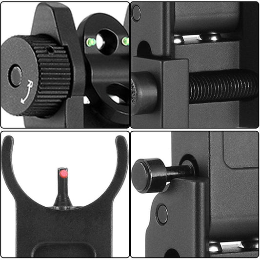 PICATINNY-MOUNTED B.U.I.S W/ FIBRE OPTIC INSETS - NeonSales {{ shop.shopifyCountryName }}
