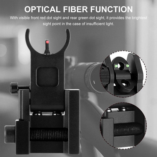 PICATINNY-MOUNTED B.U.I.S W/ FIBRE OPTIC INSETS - NeonSales {{ shop.shopifyCountryName }}