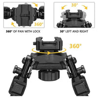 PICATINNY MOUNTED BIPOD, POLYMER (360 ROTATE) - NeonSales {{ shop.shopifyCountryName }}