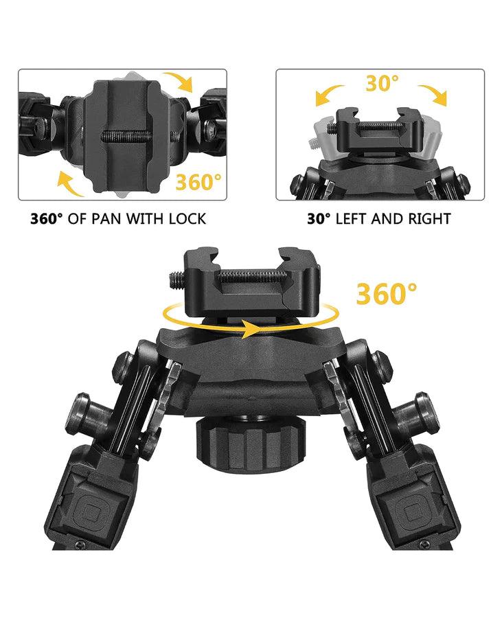 PICATINNY MOUNTED BIPOD, POLYMER (360 ROTATE) - NeonSales {{ shop.shopifyCountryName }}
