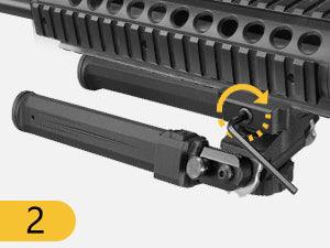 PICATINNY MOUNTED BIPOD, POLYMER (360 ROTATE) - NeonSales South Africa