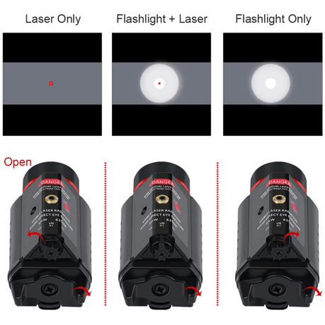 PICATINNY-MOUNTED FLASHLIGHT / LASER COMBO - NeonSales South Africa