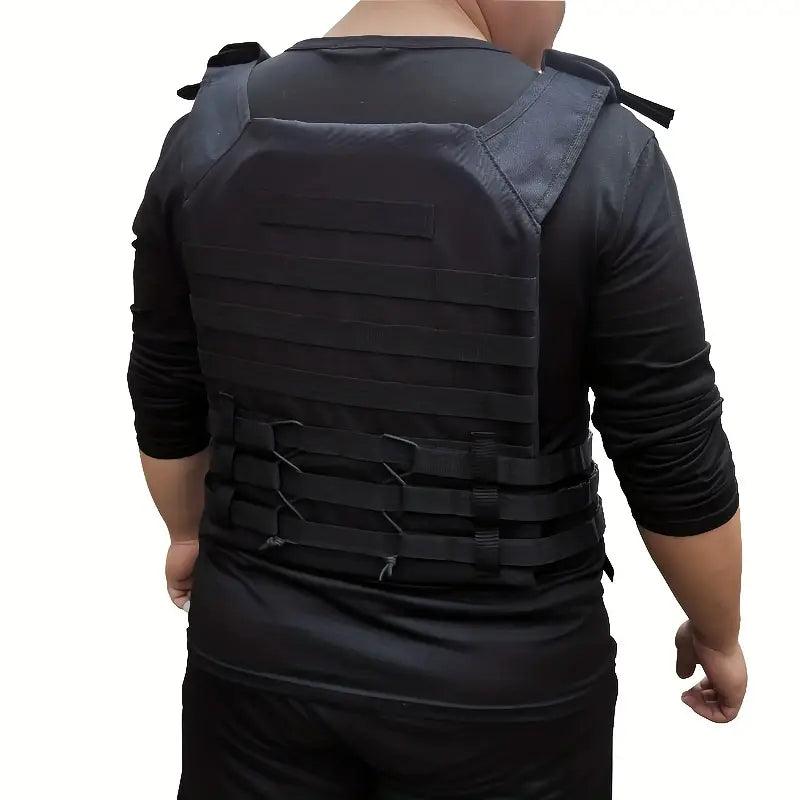 PLATE CARRIER VEST W/ FOAM INSERTS - BLACK - NeonSales {{ shop.shopifyCountryName }}