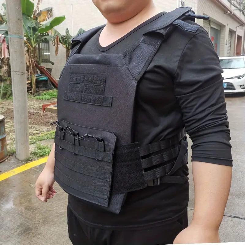 PLATE CARRIER VEST W/ FOAM INSERTS - BLACK - NeonSales South Africa