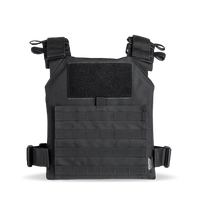 JY-115 black tactical plate carrier vest front