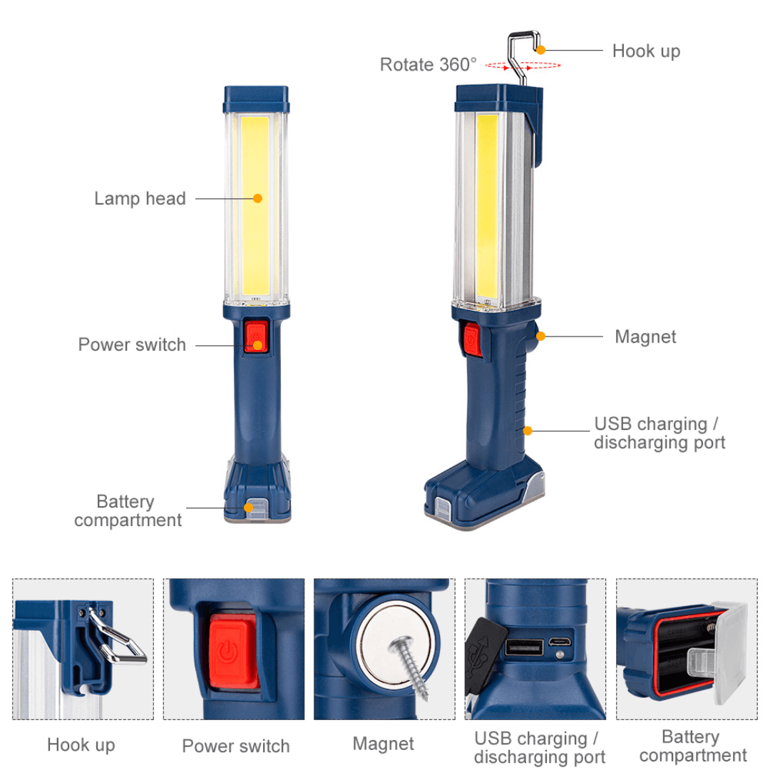 PORTABLE VEHICLE INSPECTION LIGHT/DANGER WAND - NeonSales South Africa