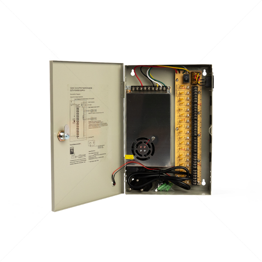 POWER SUPPLY CCTV 18WAY 20AMP DISTRIBUTION BOX PS6