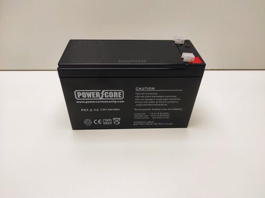 POWERCORE 12V 7A LEAD ACID BATTERY BA-12V7.2 - NeonSales {{ shop.shopifyCountryName }}