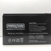POWERCORE 12V 7A LEAD ACID BATTERY BA-12V7.2 - NeonSales {{ shop.shopifyCountryName }}