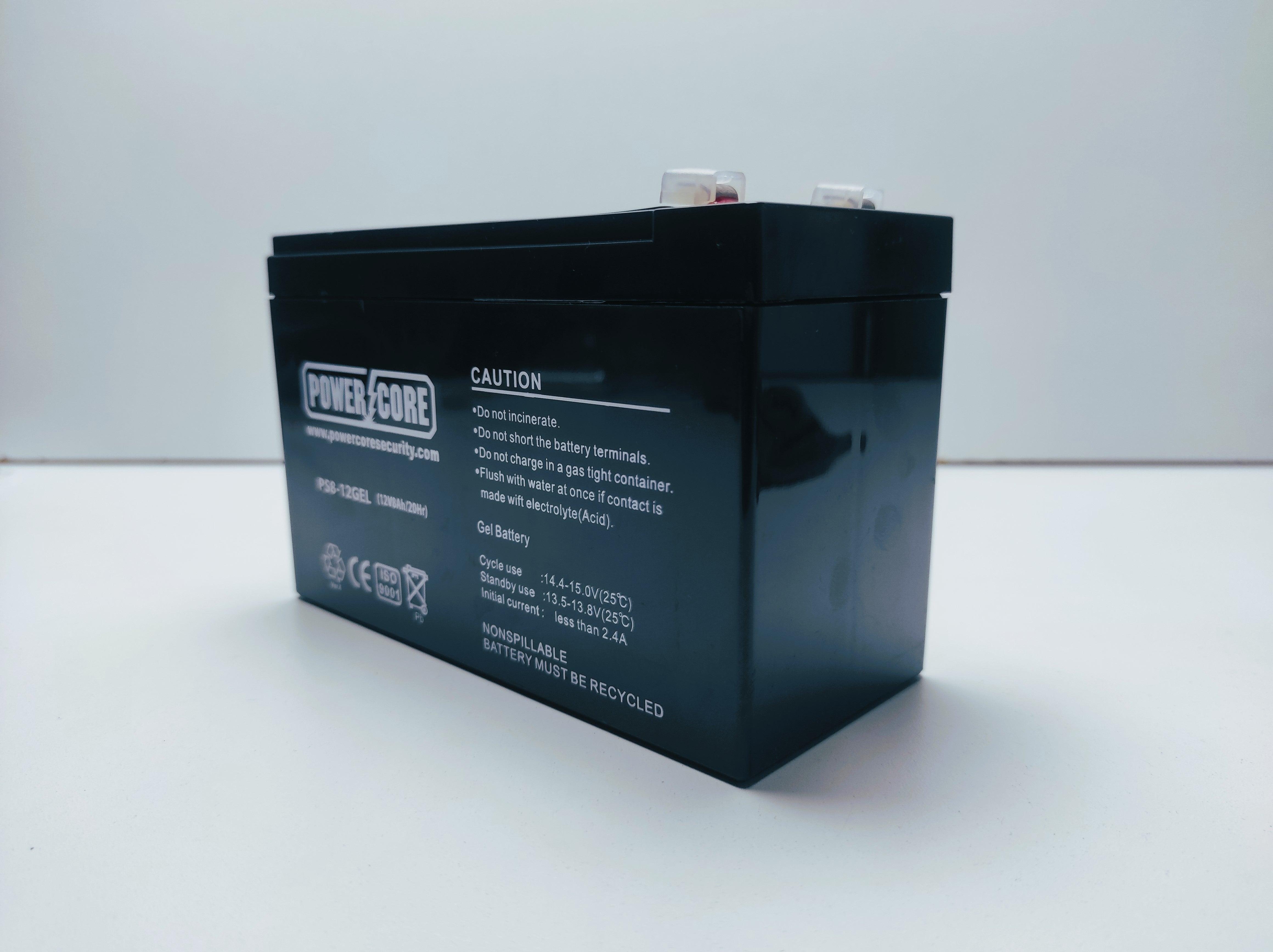 POWERCORE 12V 8A GEL BATTERY - NeonSales South Africa