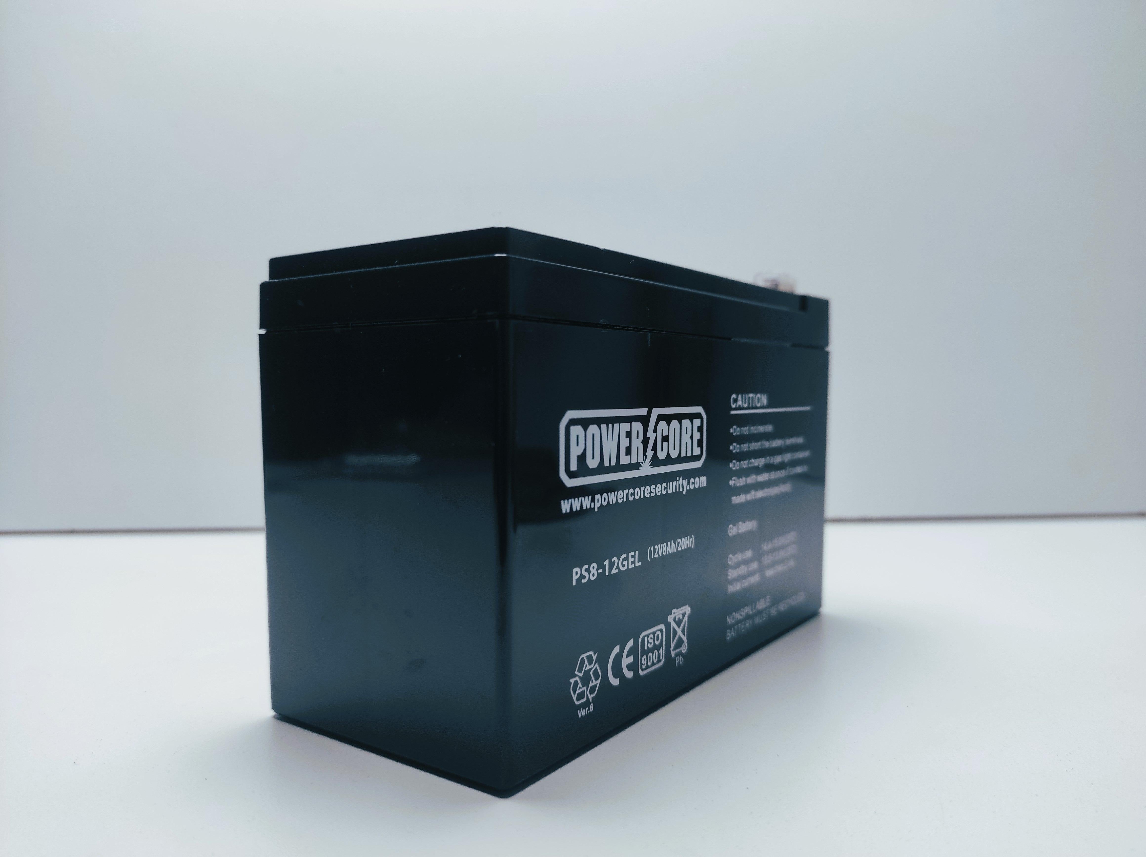 POWERCORE 12V 8A GEL BATTERY - NeonSales South Africa