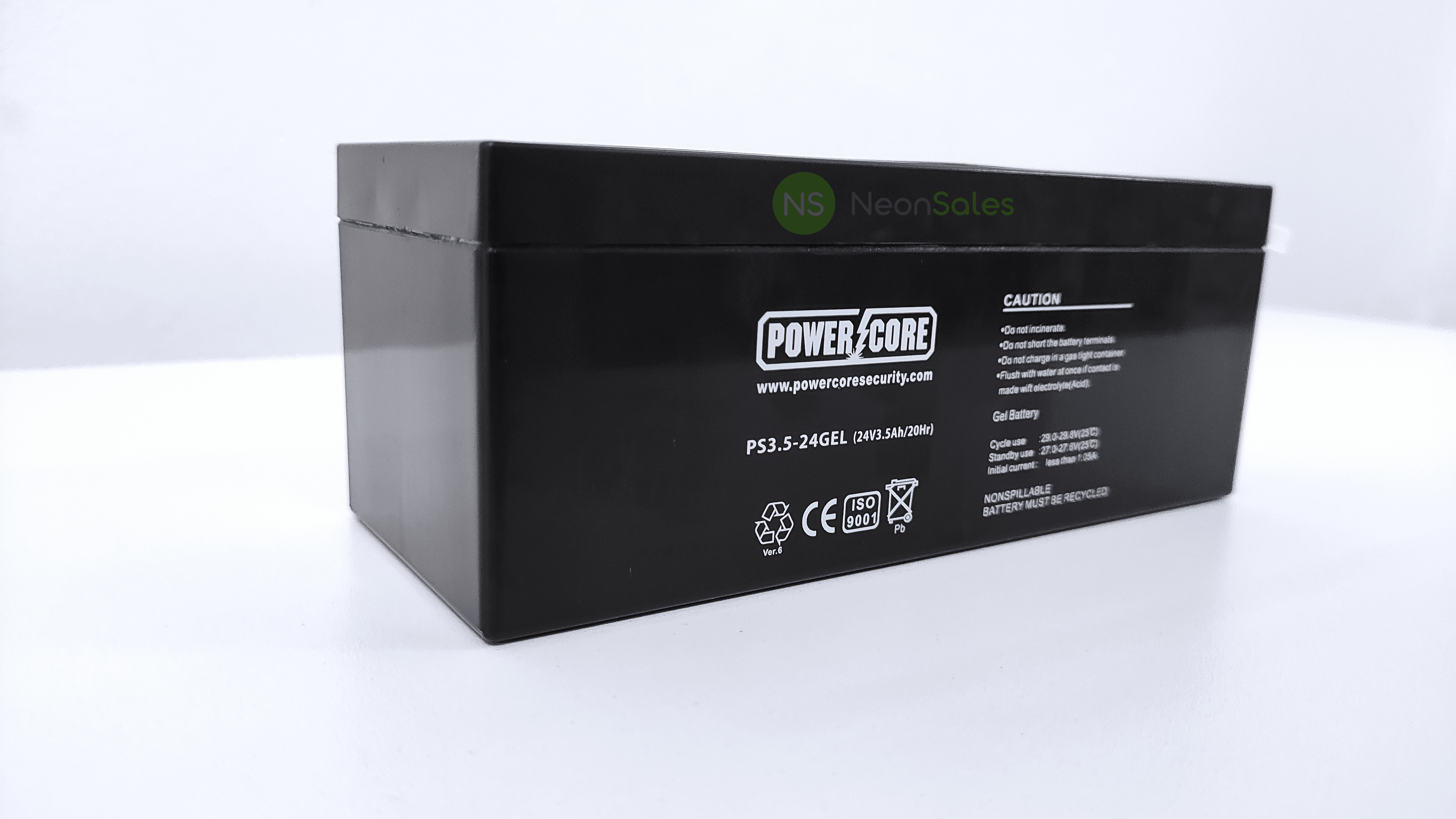 POWERCORE 24V 3.5A GARAGE GEL BATTERY - NeonSales {{ shop.shopifyCountryName }}