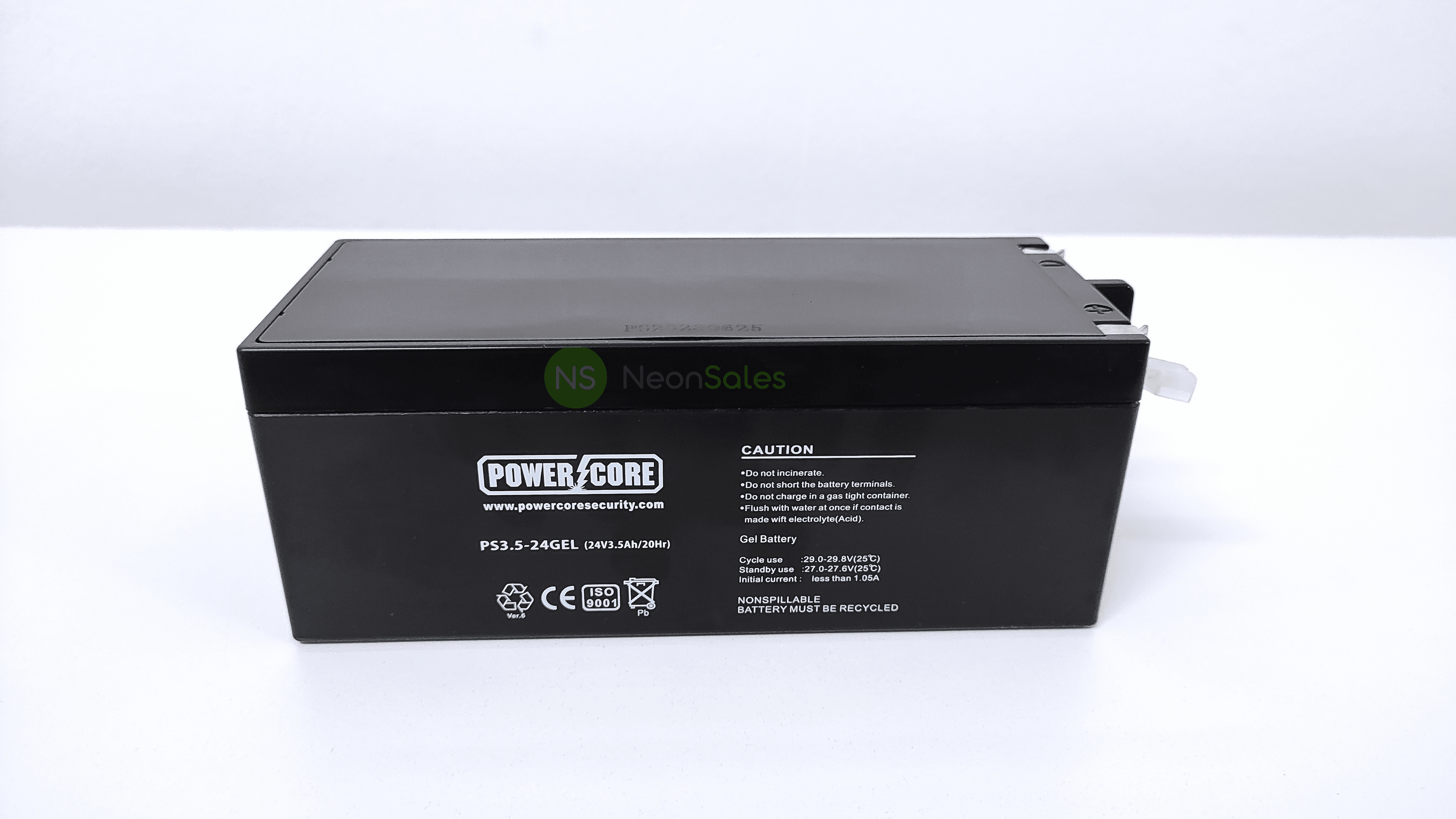 POWERCORE 24V 3.5A GARAGE GEL BATTERY - NeonSales {{ shop.shopifyCountryName }}