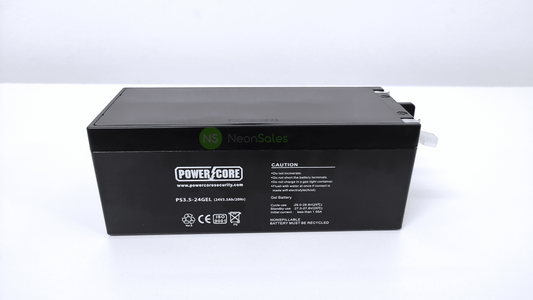 POWERCORE 24V 3.5A GARAGE GEL BATTERY - NeonSales {{ shop.shopifyCountryName }}