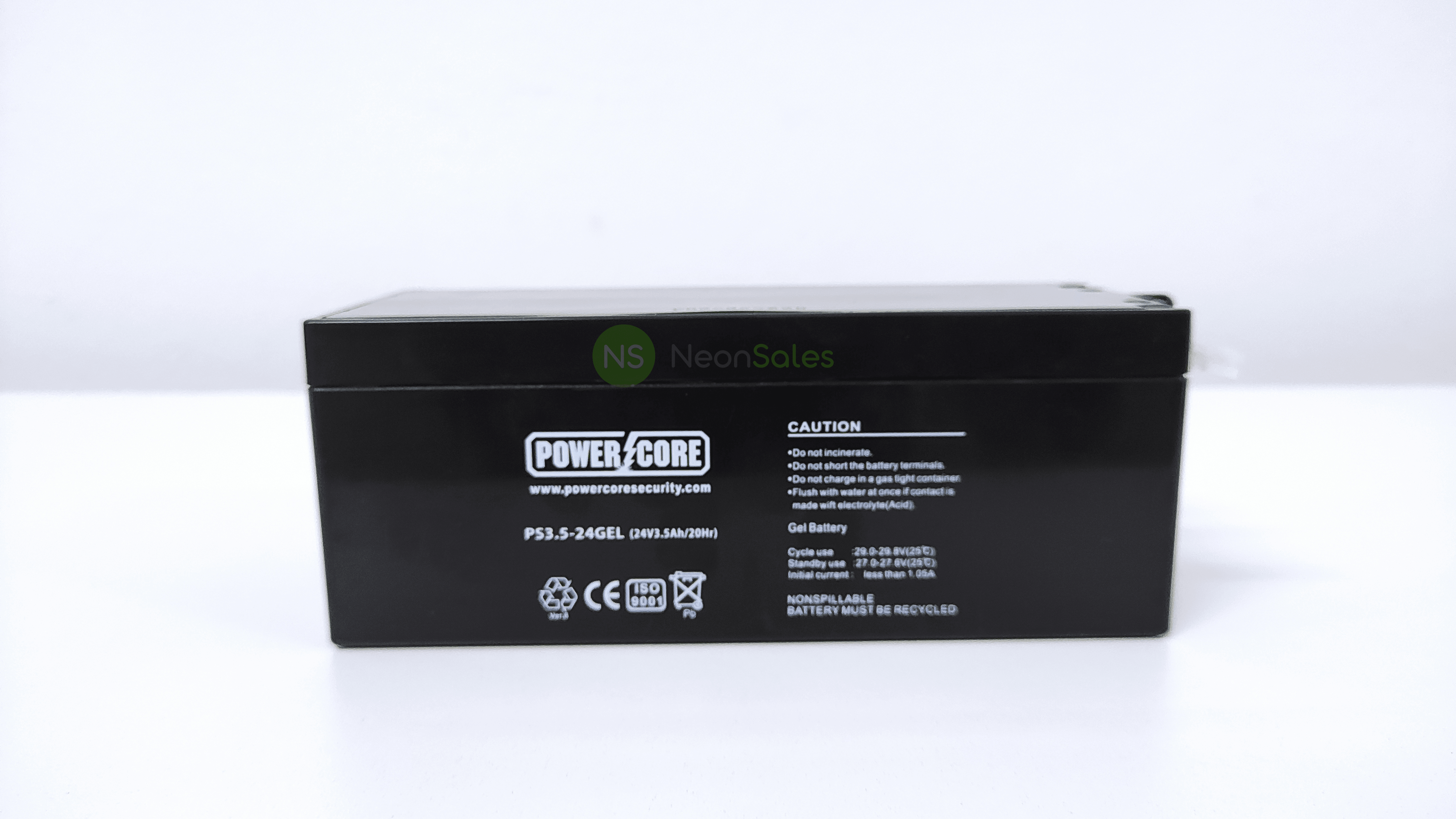 POWERCORE 24V 3.5A GARAGE GEL BATTERY - NeonSales {{ shop.shopifyCountryName }}