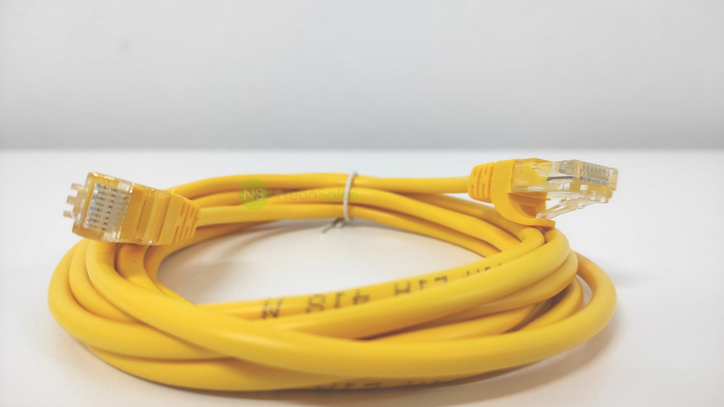 PREPACKED CAT5-E CABLE W/ RJ45 CONNECTORS, 3M - NeonSales {{ shop.shopifyCountryName }}