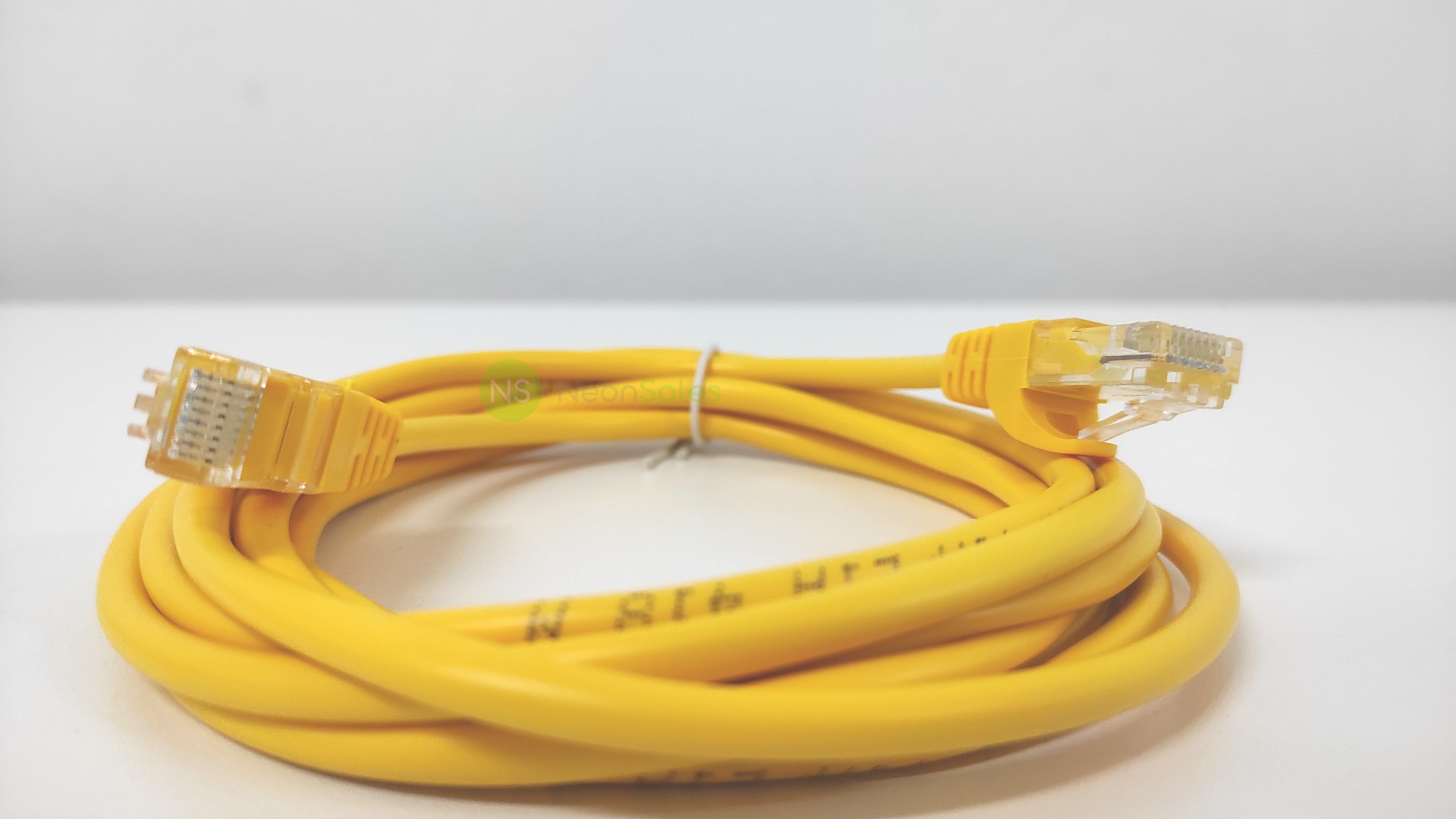 PREPACKED CAT5-E CABLE W/ RJ45 CONNECTORS, 3M - NeonSales {{ shop.shopifyCountryName }}