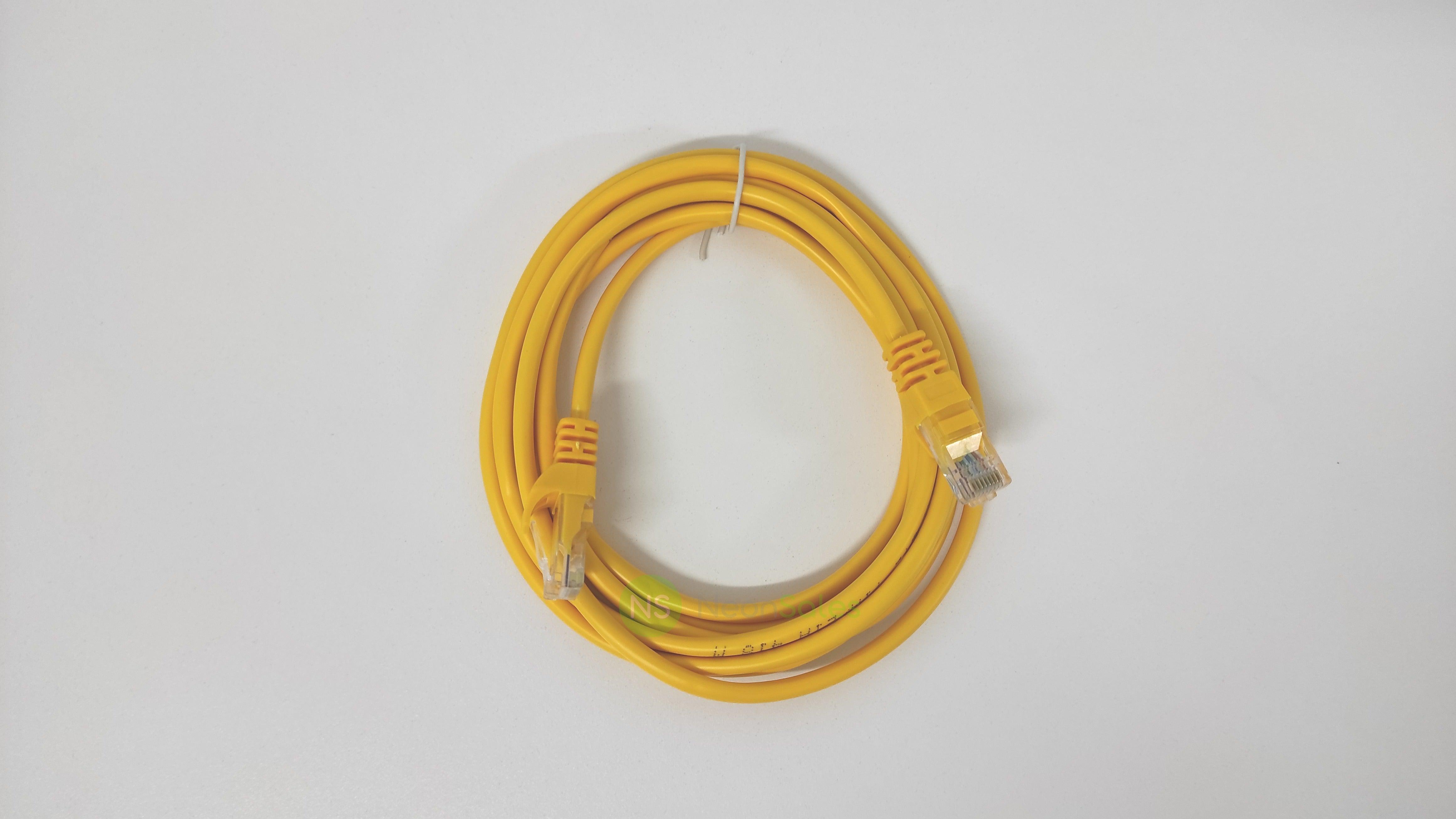 PREPACKED CAT5-E CABLE W/ RJ45 CONNECTORS, 3M - NeonSales {{ shop.shopifyCountryName }}