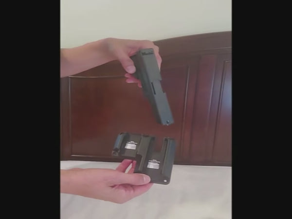 MAGNETIC PISTOL RETAINER /  PUSH-N-COCK BRACKET