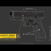 UMAREX 211.00.00. GLOCK 17 GEN5 .43CAL