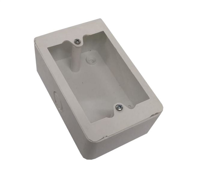 White PVC 4x2 surface mount electrical box
