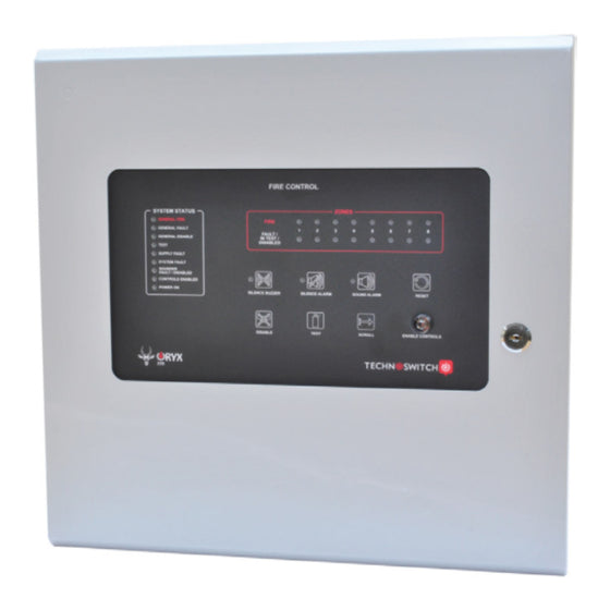 Technoswitch ORYX conventional 8-zone fire control panel