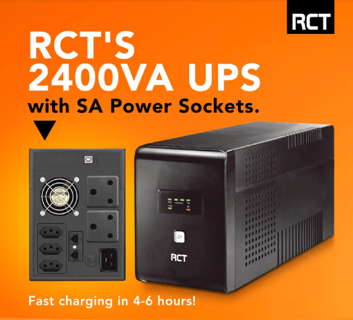 RCT 2400VA LINE INTERACTIVE UPS - 1440W - NeonSales {{ shop.shopifyCountryName }}
