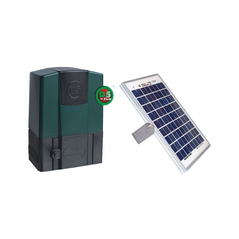 Representative D5 solar gate-motor kit configuration