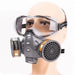 GAS MASK WITH SAFETY GOOGLES & DUST RESPIRATOR - NeonSales {{ shop.shopifyCountryName }}