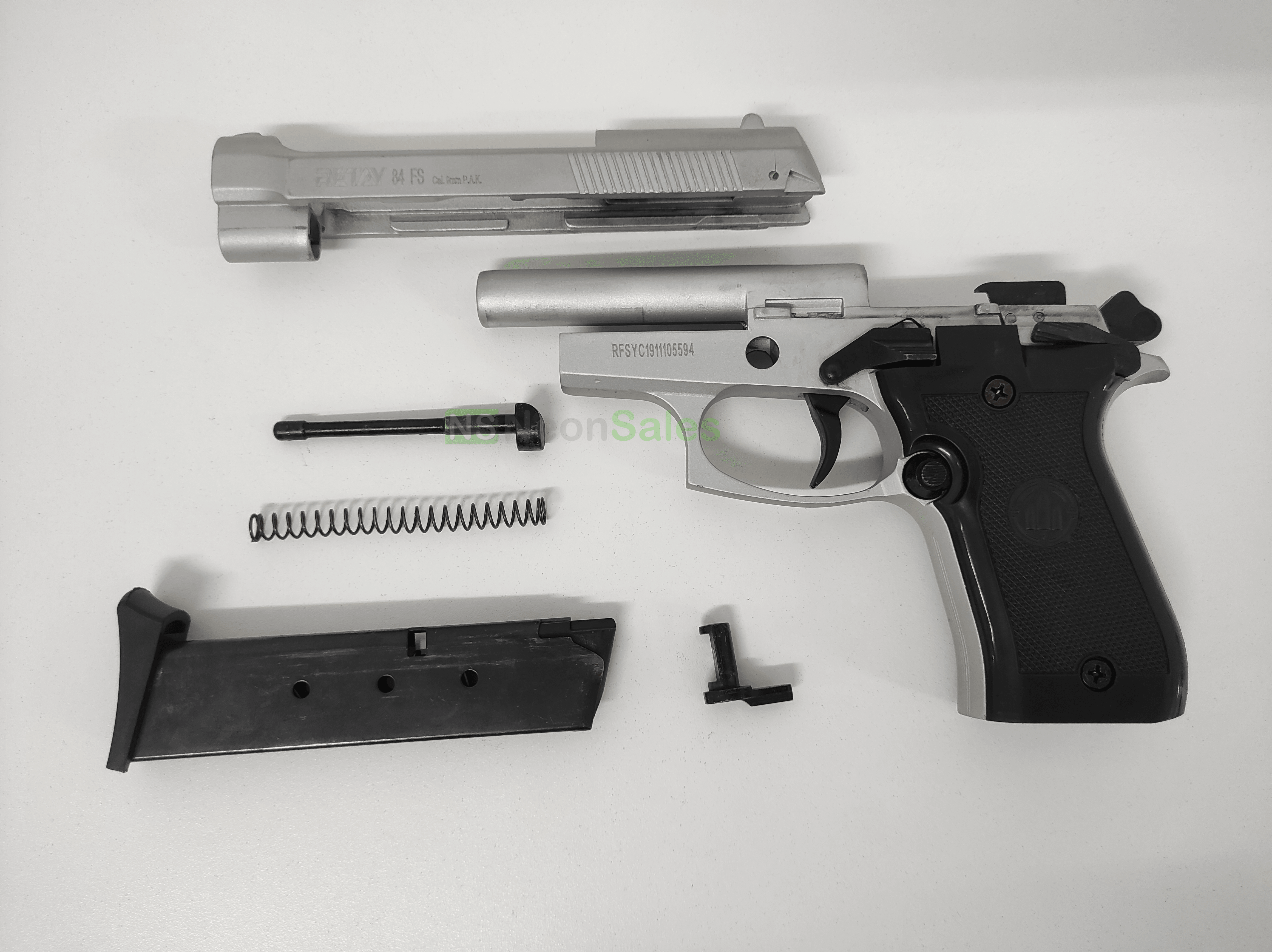 RETAY 84FS BLANK GUN - MATT CHROME - NeonSales {{ shop.shopifyCountryName }}