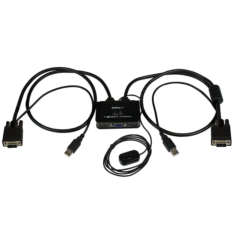REXTRON UMH2C - representative 2-port KVM connection layout