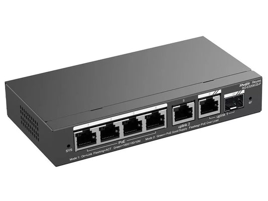 RUIJIE 4 PORT + 1 SFP POE SWITCH - RG-E206GS-P - NeonSales {{ shop.shopifyCountryName }}