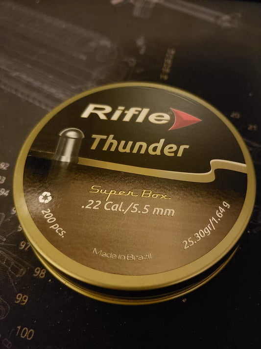 RIFLE .22 CAL THUNDER SUPER BOX (25.30GR) - 200's - NeonSales {{ shop.shopifyCountryName }}