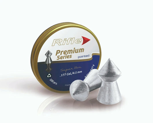 RIFLE PREMIUM POINTED PELLETS (9.72GR) .177- 500's - NeonSales {{ shop.shopifyCountryName }}