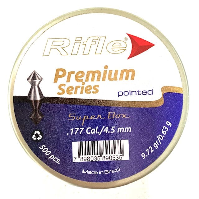 RIFLE PREMIUM POINTED PELLETS (9.72GR) .177- 500's - NeonSales {{ shop.shopifyCountryName }}