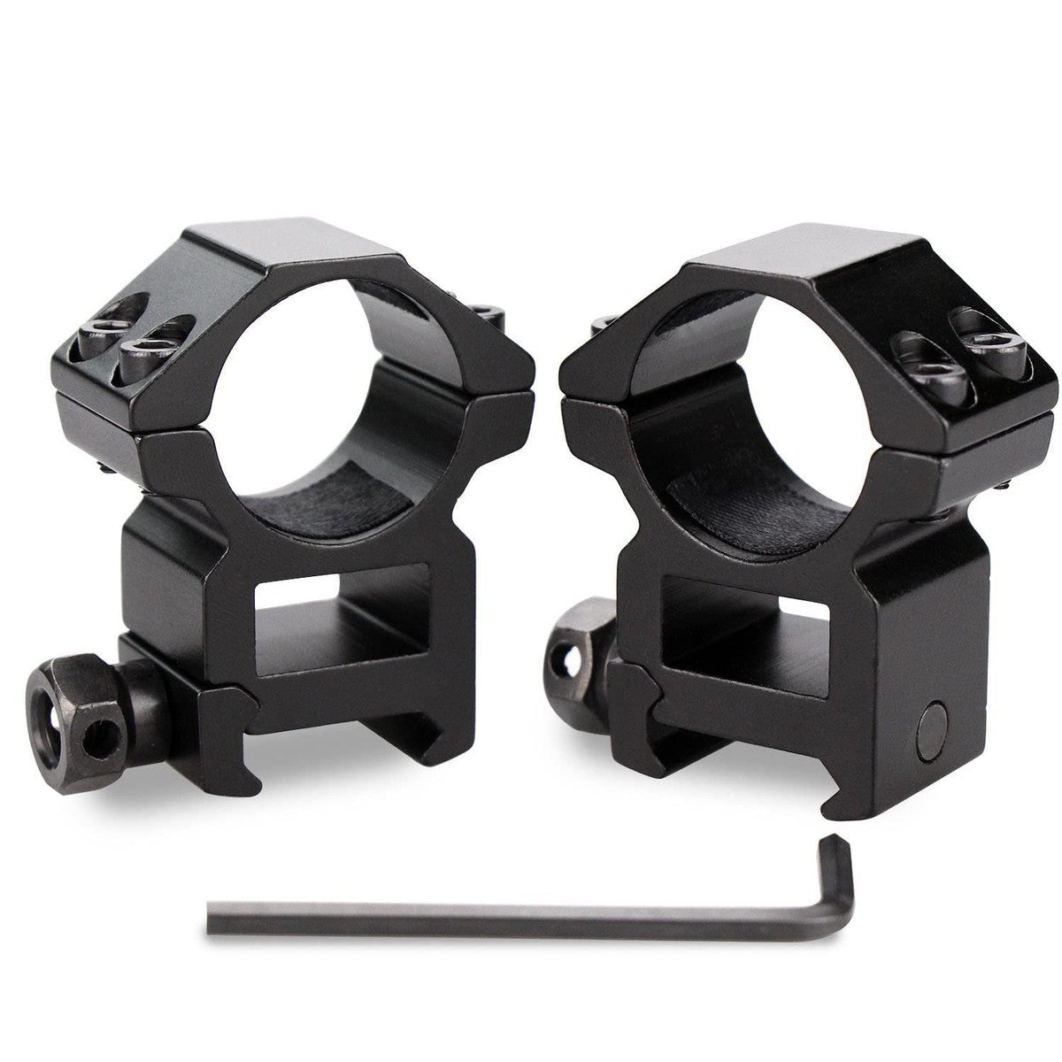 1" PICATINNY HIGH MOUNT RING SET - 2 PCE