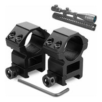 1" PICATINNY HIGH MOUNT RING SET - 2 PCE