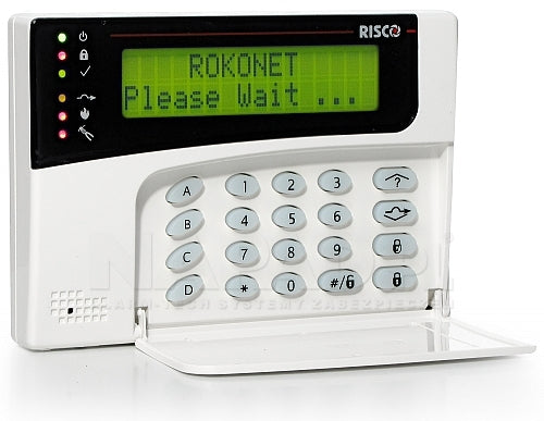 RISCO ProSYS RP128KCL LCD keypad alternate view