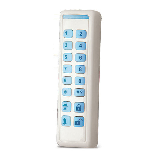 RISCO RW132KL2P white two-way wireless slim keypad