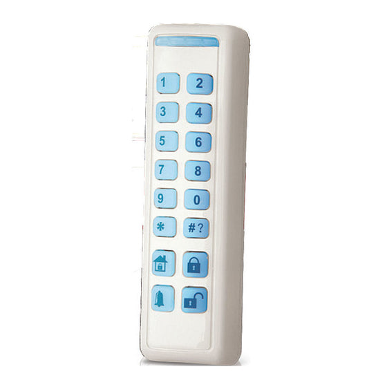 RISCO RW132KL2P white two-way wireless slim keypad