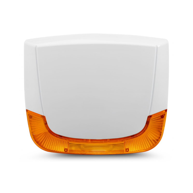 RISCO Lumin8 RWS401A8000B wireless outdoor siren with amber strobe