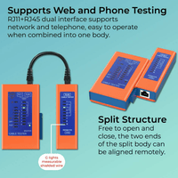 RJ11/RJ45 NETWORK CABLE & POE TESTER - NeonSales {{ shop.shopifyCountryName }}