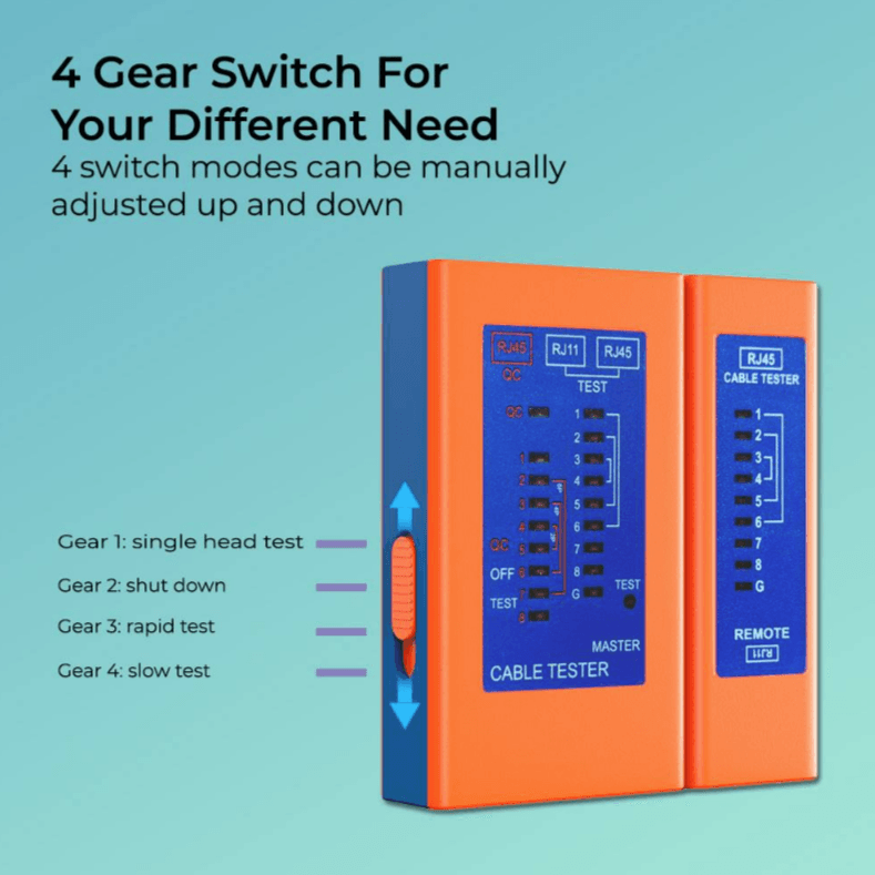 RJ11/RJ45 NETWORK CABLE & POE TESTER - NeonSales {{ shop.shopifyCountryName }}