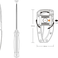 RUIKE FULL TANG KNIFE JAGER F118-B WITH SCABBARD - NeonSales {{ shop.shopifyCountryName }}