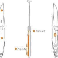 RUIKE KNIVES BETA PLUS FLIPPER -P108-SF - NeonSales {{ shop.shopifyCountryName }}