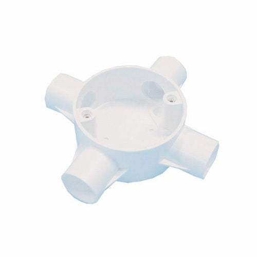 UNBRANDED PVC 4 WAY JUNCTION BOX 20MM+LID