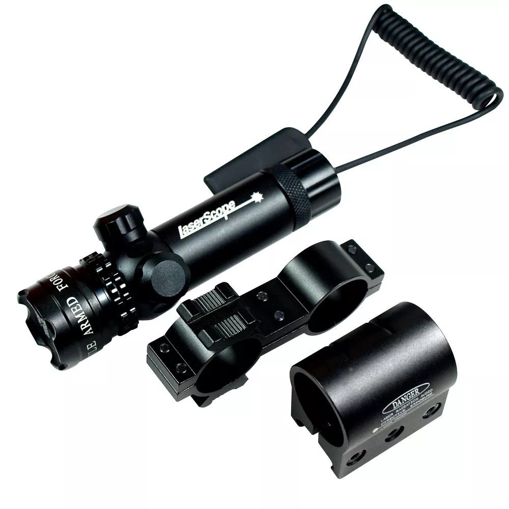 LASER SCOPE SIGHT WITH BARREL AND SCOPE MOUNTS