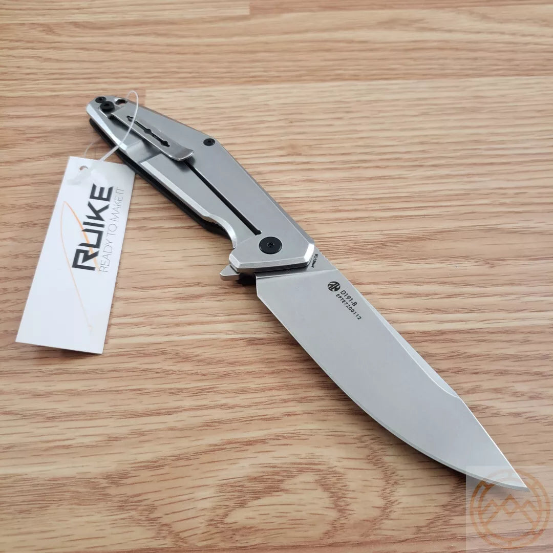 RUIKE KNIFE G10 BLACK FOLDING KNIFE D191-B